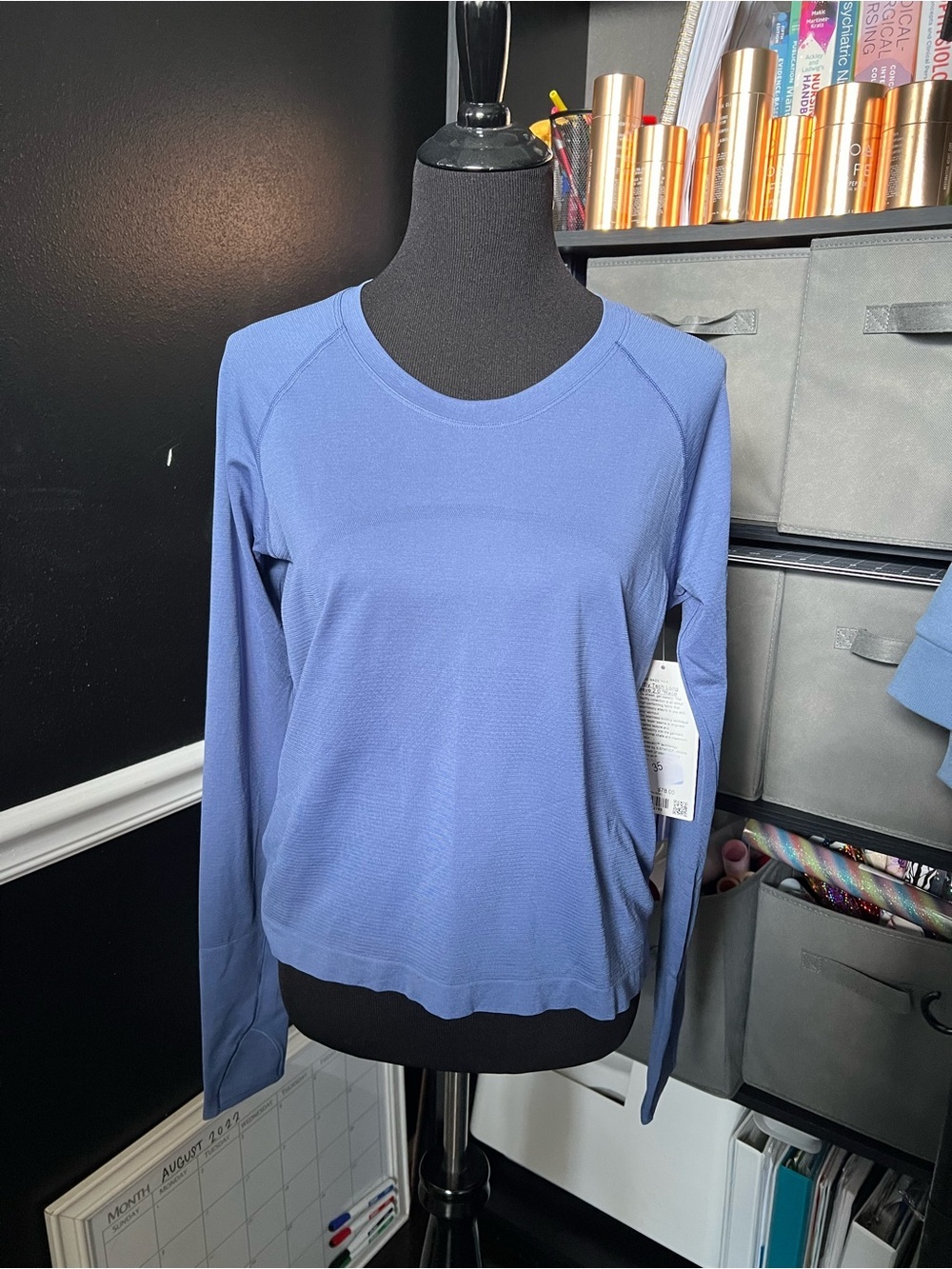 lululemon athletica Swiftly Tech Long Sleeve Race Length - Bright Blue